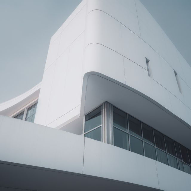 Edificio moderno con curvas